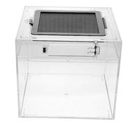 WEKAMOS Transparent Reptile Feeding Box with Ventilation Small Habitat Container for Lizards Spiders Turtles and Corn Snakes Durable Moisture Resistant Material for Safe Breeding and Easy
