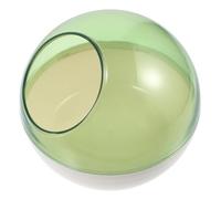 WEKAMOS Transparent Small Hamster Sand Bath Box Plastic Chinchilla Bathroom Container for Gerbil Shower and Digging Easy to Clean and Space-saving Small Pet Bathing Sandbox