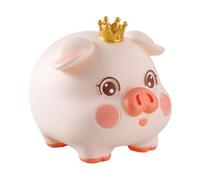 WEKAMOS Unbreakable Piggy Bank for Sturdy Vinyl Coin Money Bank Shatterproof Saving Jar for Home School Travel Cute Cartoon Design Teaching Money Value Gift