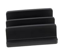 WEKAMOS Vertical Laptop Supporting Stand Dual Slot Organizer Lightweight Desktop Riser for Tablets Mobiles Space Saving Office Storage Practical Gift and Modern Decor