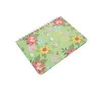 WEKAMOS Vertical Weekly Monthly Planner with Elegant Floral Cover Appointment Organizer and Personal Life Journal Pad Portable Academic Schedule Notepad for Office and School