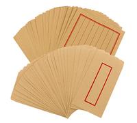 WEKAMOS Vintage Chinese Style Stationery Paper with Envelopes Kraft Letter Traditional Red Envelopes Lined Writing Paper for Greetings Notes Poems Calligraphy Practice