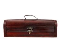 WEKAMOS Vintage Wooden Wine Bottle Box with Stable Fit and Multi-functional Design Suitable for Bars Hotels Housewarming Birthdays Weddings and Home Storage