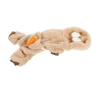 WEKAMOS Warm Fleece Small Dog Coat with Hood Soft Decorative Puppy Apparel for Winter Cute Brown Cartoon Carrot Design Easy Wear and Wash Outfit for Small Breeds