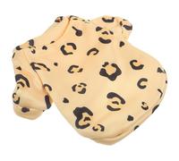 WEKAMOS Warm Windproof Leopard Print Dog Coat Xl - Fleece Lined Small Dog Winter Clothes, Skin-friendly Puppy Apparel for Cold Weather Outdoor Use