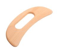 WEKAMOS Wear-Resistant Moon-Shaped Wooden Guasha Board for Body Massage Compact Beechwood Scraping Tool to Promote and Fatigue Suitable for Neck Face Back Shoulders and Feet