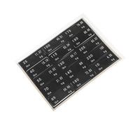 WEKAMOS Weight Tag Stickers Gym Equipment Label Tabs for Dumbbells Barbells Weight Plates with Pin Easy Apply and Remove Fitness Progress Tracking