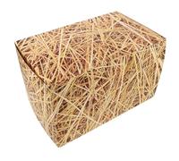 WEKAMOS Western Cowboy Hay Bale Box Party Decorations Fake Straw Boxes for Autumn Themed Weddings and Garden Events Country Style Props