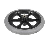 WEKAMOS Wheelchair Front Caster Replacement Solid Tire Wheel for Manual Wheelchairs and Walkers with Smooth Steering and Quiet Performance