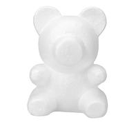 WEKAMOS White Foam Bear Model DIY Flower Arrangement Prop Durable Craft Tool for Parties Wedding Home Decor