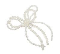 WEKAMOS White Pearl Bowknot Shoe Charms Flower Charm Connectors for DIY Jewelry Making Keychains Bag Car Decorations Fade-resistant Accessories