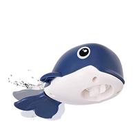 WEKAMOS Wind-up Clockwork Whale Bath Toy for Kids Toddlers Dark Blue Swimming Bathtime Plaything Waterproof Fun Shower Accessory