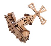 WEKAMOS Windmill DIY Kit Stem Science Experiment Material Package Handmade Windmill Kit with Complete Assembly Components Educational Craft Model for Classroom Projects and Holiday