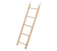 WEKAMOS Wooden Bird Climbing Ladder for Parrots and Parakeets Bright Pet for Small to Medium Birds Easy to Install Promotes Exercise and Muscle Development