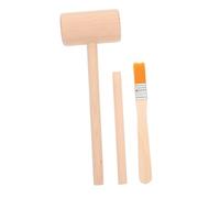 WEKAMOS Wooden Dig Tool Set with Hammer Small Brush for Gemstone Excavation Educational Pretend Play Kit to Develop Creativity and Hands Skills for Boys