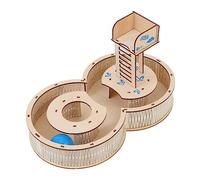 WEKAMOS Wooden Hamster Maze Durable Bite Resistant Tunnel Hideout for Small Pets Safe Natural Material Plaything for Hamsters and Mice Random Color