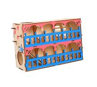 WEKAMOS Wooden Hamster Maze Small Pet Tunnel Playground for Exercise and Entertainment Fun Activity Cage Accessory to Maintain Agility and Prevent Obesity