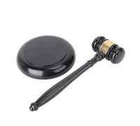 WEKAMOS Wooden Judge Gavel Set with Base Solid Hammer for Courtroom Role Sound Compact Portable Design Practical Auction Tool for Judges and Lawyers