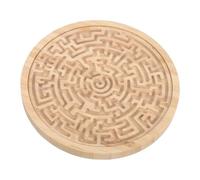 WEKAMOS Wooden Maze Chess Board Moving Beads Maze Bead Moving Training Early Education Khaki Metal