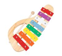 WEKAMOS Wooden Note Colorful Metallophone Percussion for Cognitive Development Educational Musical Instrument with Hand Knock Piano and Mallets for Boys and Age Year