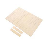 WEKAMOS Wooden Pegboard Jewelry Display Stand Detachable Organizer Rack for Craft Fairs and Store Counters Easy Assembly Multi-use Shelf for Earrings Necklaces and Accessories