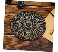 WEKAMOS Wooden Pendulum Answer Board Large Energy Divination Tool with Symbols for Spiritual Guidance and Dowsing Polished Surface for Intuitive Use
