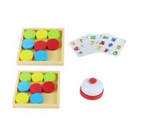 WEKAMOS Wooden Pushing Block Battle Board Game for, Interactive Logical Thinking Educational Set, ’ Pk Strategy Game for Cognitive Development