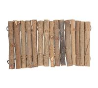 WEKAMOS Wooden Reptile Hideout with Stick Basking Platform Turtle Terrarium Cave Pet Crawling Habitat Safe and Easy to Clean for Tortoise Leopard Gecko Snake Terrarium