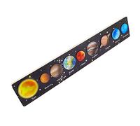 WEKAMOS Wooden Solar System Puzzle for Montessori Educational Cognition Match with Planets Early Learning Game Enhancing Memory Shape and Creativity Development