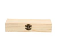 WEKAMOS Wooden Storage Container Multipurpose Stationery Case Lid Pencil Pots Holder
