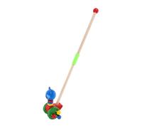 WEKAMOS Wooden Walker Push with Cartoon Animal Design for Encourages Gross Motor Skills Social Interaction and Cognitive Development Engaging Rolling Cart for Imaginative Play