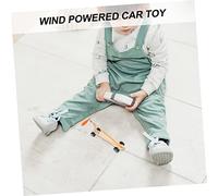 WEKAMOS Wooden Wind Powered Car Teaching Aid DIY Science Experiment Kit for Handcraft Puzzle Enhancing Observation Thinking Hands Skills Educational Assembly Gift