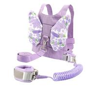 WEKAMOS Wrist Leash with Anti-Lost Safety Harness and Rotating Spiral Link Comfortable for Sensitive Skin for Outdoor Walking and Crowded Places