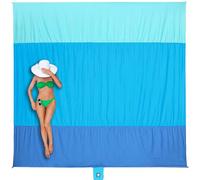 WEKAPO Beach Blanket Sandproof Waterproof, Extra Large Beach Mat, Oversized & Compact Sand Free, Quick Drying Beach Essentials for Vacation, Cruise, Picnic & Camping with Stakes