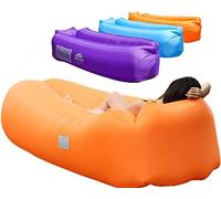 WEKAPO Inflatable Inflatable Sofa for Camping, Travel and Beach, Orange Color
