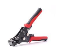 wekesigo 3 in 1 Adjustable Solar Wire Stripper Tool, 2.5/4/6mm²14-10 AWG Solar Cable Stripper/Wire Cutter, Red