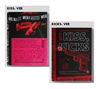 WEKI MEKI - WEKI MEKI [KISS, KICKS] 1st Single Album 2 Ver SET CD+2ea Photo Book(each 80p)+2p Rolling Post Card+2p Selfie Photo Card+TRACKING NUMBER K-POP SEALED