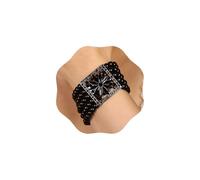 wekicici Faux Pearl Bracelet for Women Vintage 1920s Black White Pearl Beads Dangle Bracelet Multi-Layered Rhinestone Stretch Bracelet Custome Jewelry for Halloween Wedding Prom Party, adjustable