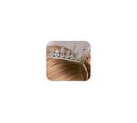 Wekicici Silver Crystal Queen Princess Crown Vintage Bridal Rhinestone Wedding Tiara Wedding Prom Elegant Headband Hair Accessories for Women and Girls(Silver)