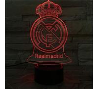 Wekity 3d Led Night Light Illusion Lamp 16 Colour Change Decor Lamp Perfect Gifts For Kids (whale) (real Madrid)