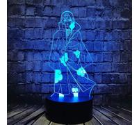 Wekity 3d Night Lamp Naruto Led Table Lamp For Boy Bedroom Sasuke Bros Itachi Night Light 3d Optical Illusion Decor Mood Sleeping Light Holiday Toy