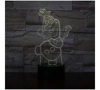 Wekity Snowman Olaf Nightlight For Kids Bedroom Deco Atmosphere Pretty 3d Night Light Fancy Baby Led Night Lamp Remote Control