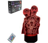 Wekity Vampire Knight Anime Figure Group Led Night Light Kuran Yuki/kiryu Zero/kuran Kaname Christmas Birthday Holiday Party Gift 3d Optical Illusion