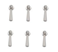 WEKIVA Cabinet Knobs,Drawer Handle,Cabinet Knobs 6 Pack Zinc Alloy Wardrobe Handle Single Hole Pendant Handle Cabinet Door Wardrobe Drawer Knob Gray 62 * 18mm (Color : Gray 62 * 18mm)