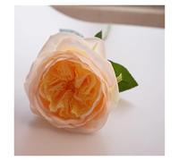 WEKONUMEX Artificial Silk Flowers, Silk Artificial Austin Roses Pack Of 5 Multicolor 48cm(Light Yellow)