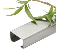 WEKONUMEX Cable Trunking Kit, Corner Wire Hider,Speaker Wire Hider,Open Wire Duct,Self-Adhesive Wire Cover(Matte Silver,15 * 10mm)