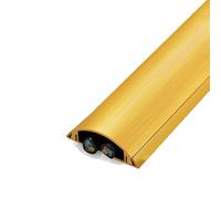 WEKONUMEX Cable Trunking Kit,Half Round Cable Coverwire Hider For Cables Corner,Paintable,for Use In Offices,living Rooms,meeting Rooms And Other Environments(Gold,3#)