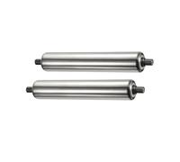 WEKONUMEX Conveyor Roller, Replacement Conveyor Rollers Unpowered Stainless Steel Silver Pack Of 2 Multiple Lengths(Diameter 25mm/1 inch,L 900mm)