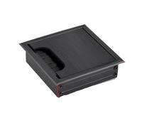 WEKONUMEX Desk Table Grommets, 1Pcs For Computer Desk With Brushed Wire Threading Box Desk Cable Hole Cover(120x120 Mm)