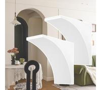 WEKONUMEX DIY Arch Doorway Kit, 2 Pcs Gypsum Rounded Doorway Arch Kit For Drywall, Multiple Sizes(27 * 27 * 27cm(10.6 * 10.6 * 10.6in))